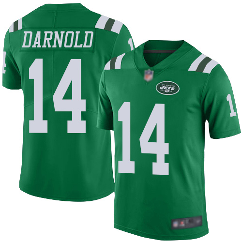 New York Jets Limited Green Youth Sam Darnold Jersey NFL Football #14 Rush Vapor Untouchable